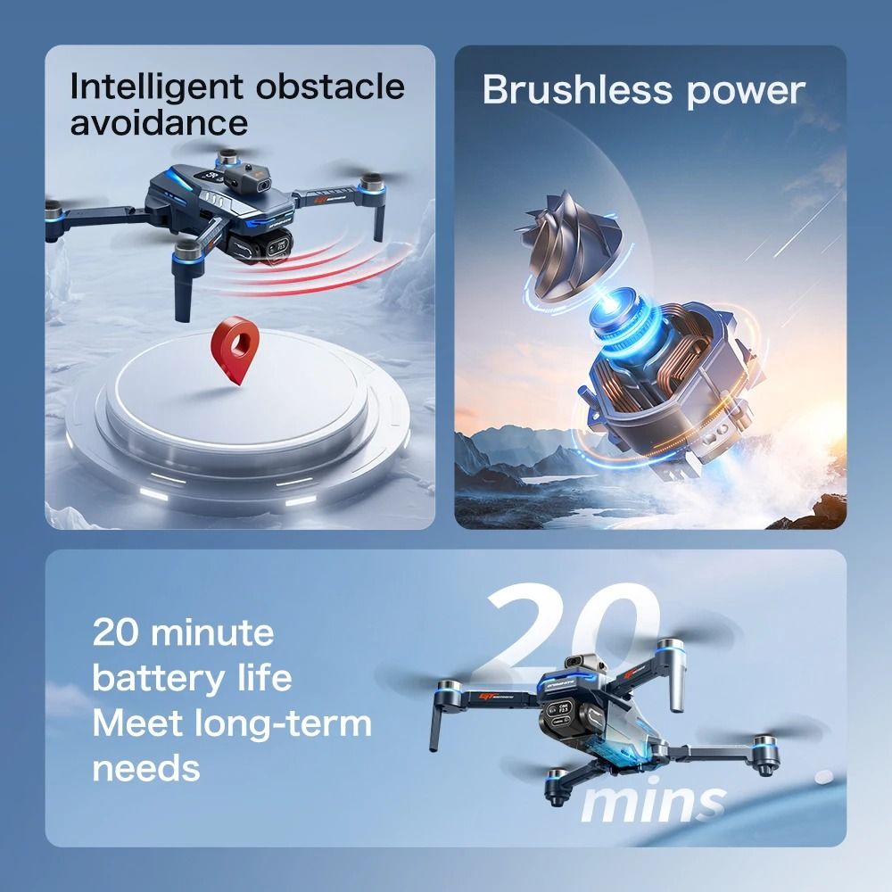 Professional Drone With 4K 6K 8K Camera Obstacle Avoidance And Folding Design 3