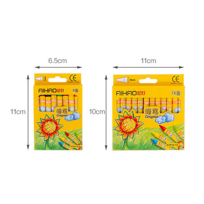 Crayons Creative Cartoon Colors Drawing Non-Toxic Oil Pastels Kids Student Pastel Pencils Art Supplies Set for School