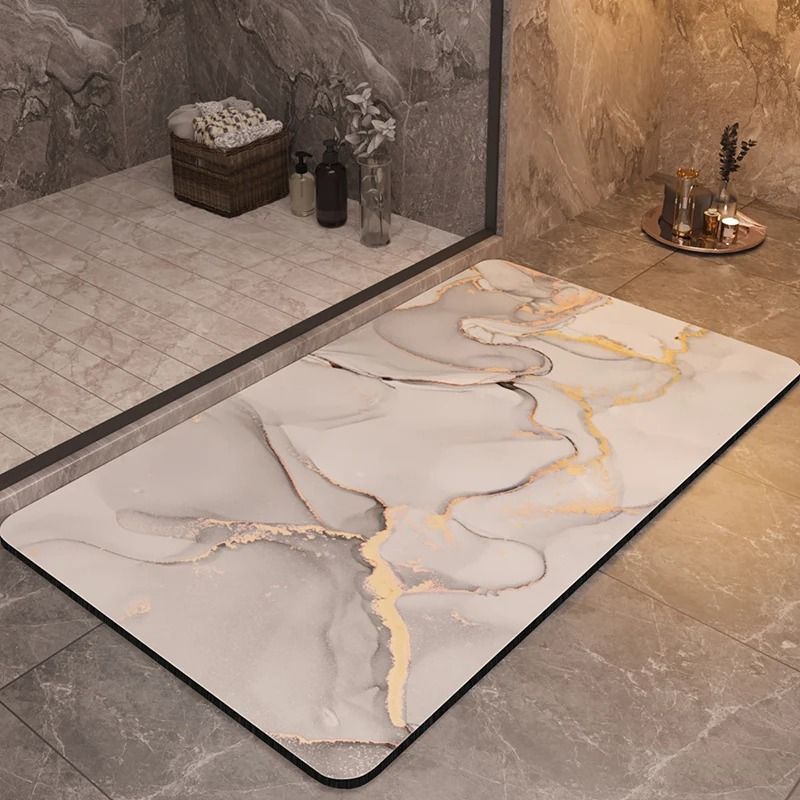 Luxury Bathroom Mat Anti Slip Super Absorbent Quick Dry Washable Rug