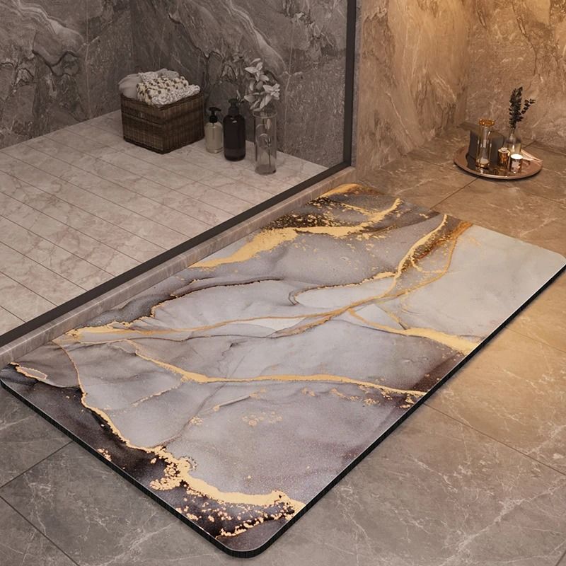Luxury Bathroom Mat Anti Slip Super Absorbent Quick Dry Washable Rug 15