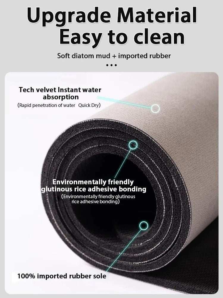 Luxury Bathroom Mat Anti Slip Super Absorbent Quick Dry Washable Rug 5