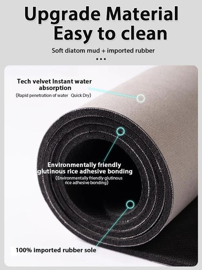 Luxury Bathroom Mat Anti Slip Super Absorbent Quick Dry Washable Rug 5