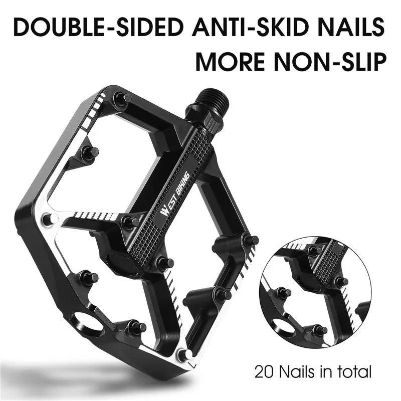 Bicycle Pedals Alloy Anti Slip MTB Road Bike Pedals With Sealed Bearing 2