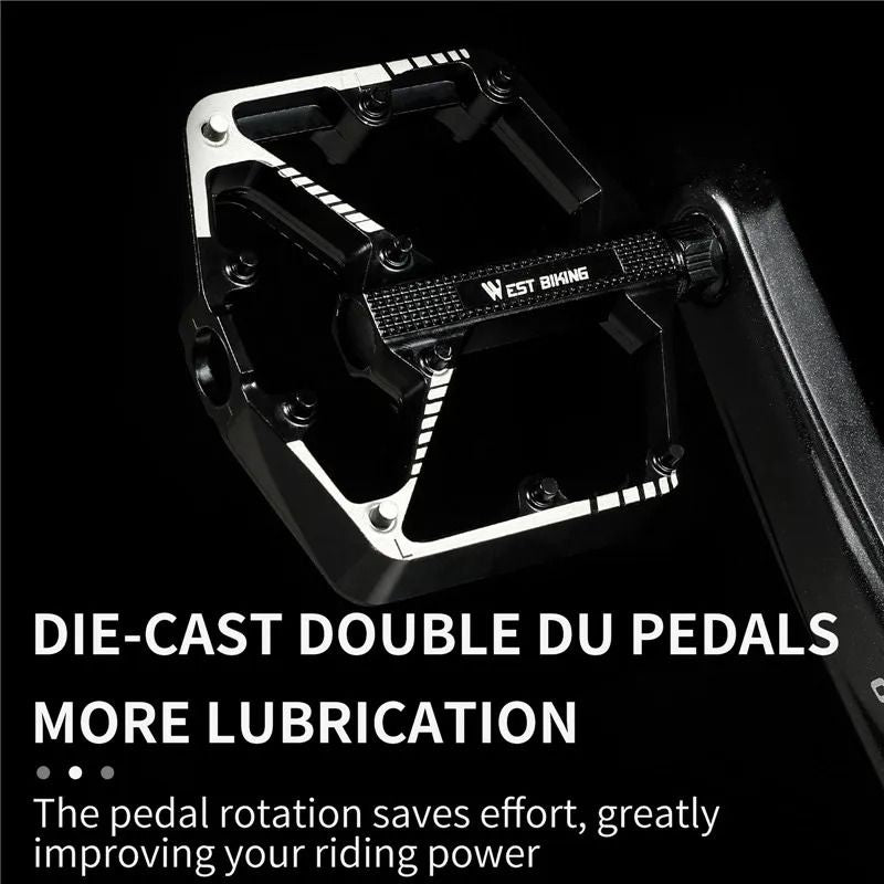 Bicycle Pedals Alloy Anti Slip MTB Road Bike Pedals With Sealed Bearing 5