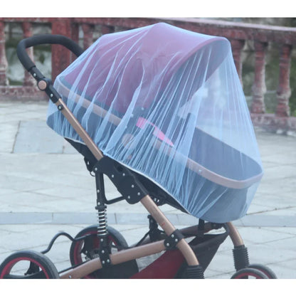 Breathable Baby Stroller Mosquito Net Universal Fit Insect Shield Mesh Prams Pushcarts  Bassinets S 6