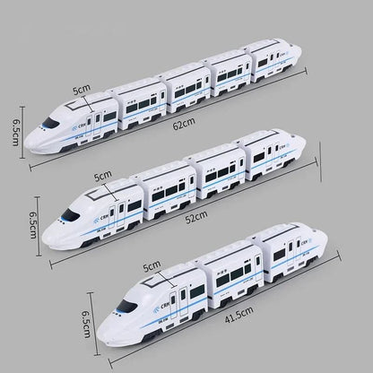 Kids Electric Railway Train Toy With Sound And Light Educational Model 4