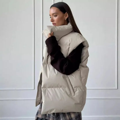 Womens Cotton Vest Jacket Sleeveless Sports Vest Casual Solid Color Outerwear Winter Warm Womens Co 5