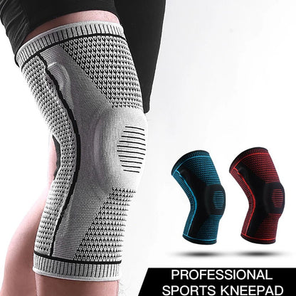 Knee Pads Compression Brace with Silicone Support for Sports and Joint Protection