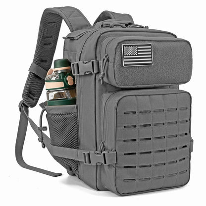 25L Tactical Backpack With MOLLE System And Bottle Holder For Hiking Fitness And Survival 9