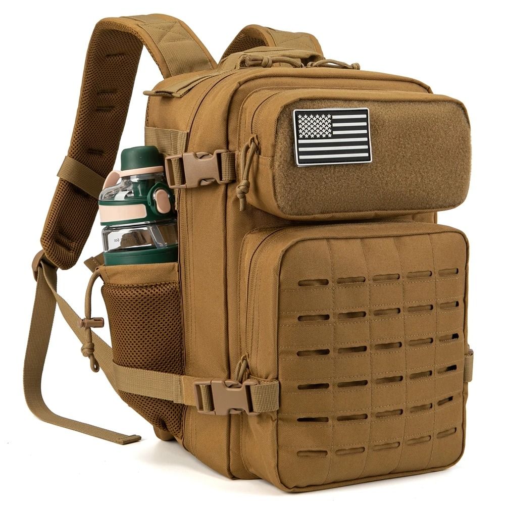25L Tactical Backpack With MOLLE System And Bottle Holder For Hiking Fitness And Survival 6
