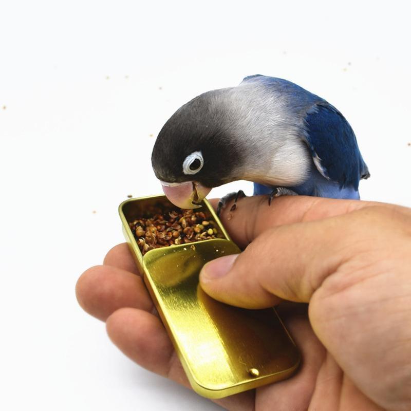 Bird Training Food Jar Parrot Handheld Feeder Cup Interactive Educational Toy For Taming And Foragi 2