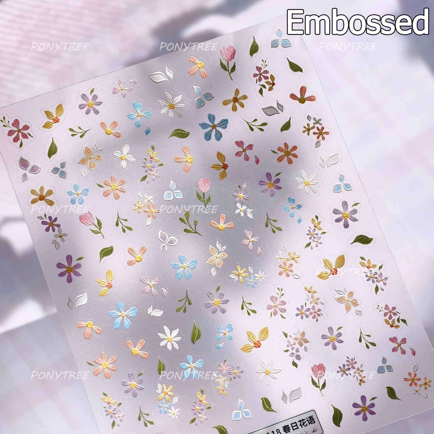 Colourful Frangipani, Bright Lily Flowers Nail Art Stickers, Gradual Petal Vivid Dew Delicate Romantic Manicure Decals