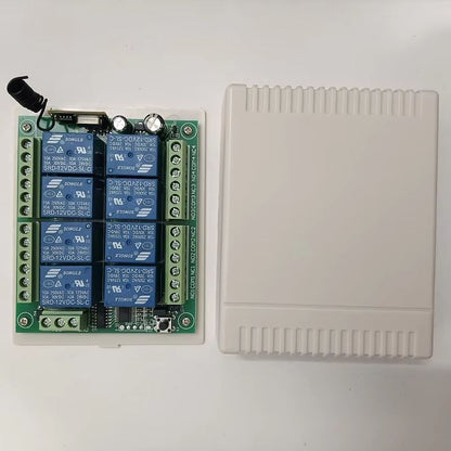 433MHz 8Channel RF Wireless Remote Control Switch  DC 12V24V Relay Receiver With Industrial Transmi 3