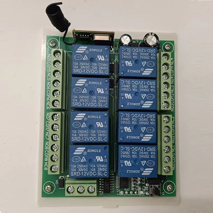 433MHz 8Channel RF Wireless Remote Control Switch  DC 12V24V Relay Receiver With Industrial Transmi 4