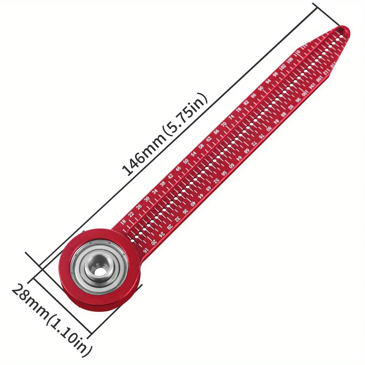 Precision Drawing Measurement Tool,Fixed Point Marker & Adjustable Circular Ruler for Woodworking,Drafting, DIY Projects