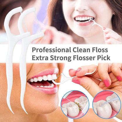 Oral Care Interdental Brush Dental Floss Teeth Picks Disposable Bamboo Charcoal Tooth Clean Stick F 2