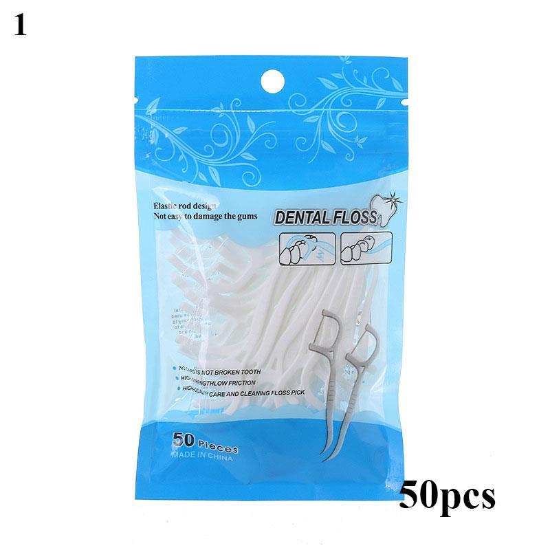 Oral Care Interdental Brush Dental Floss Teeth Picks Disposable Bamboo Charcoal Tooth Clean Stick F 6
