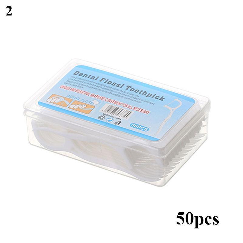 Oral Care Interdental Brush Dental Floss Teeth Picks Disposable Bamboo Charcoal Tooth Clean Stick F 7