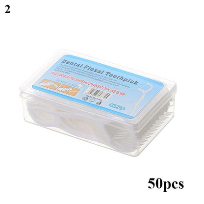 Oral Care Interdental Brush Dental Floss Teeth Picks Disposable Bamboo Charcoal Tooth Clean Stick F 7