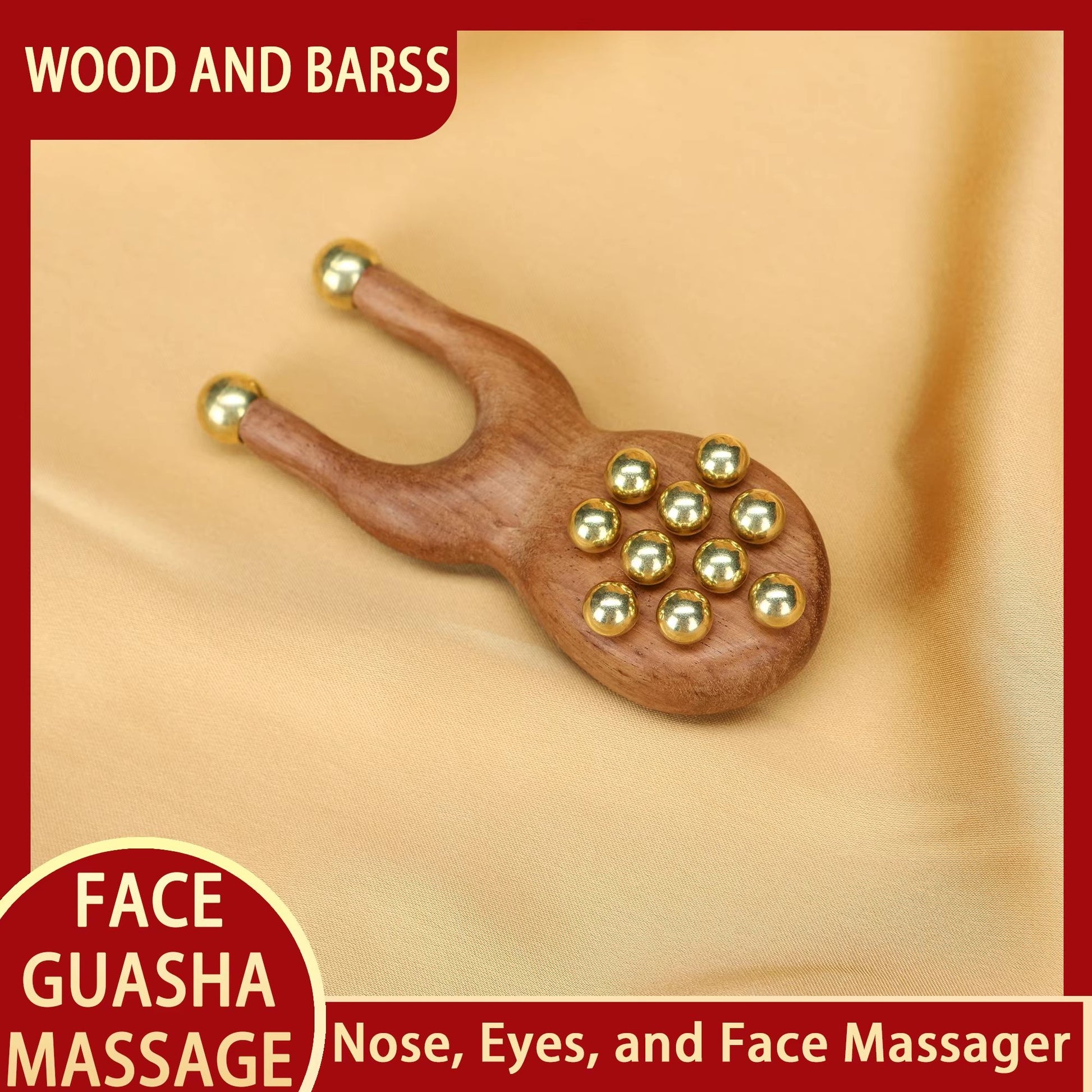 Guasha Facial Massager Tool  Kansa Wand For Natural Skin Rejuvenation  Relaxation 17
