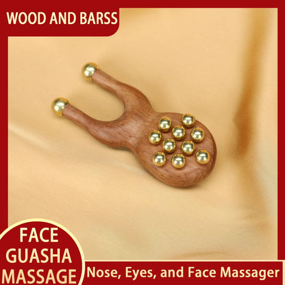 Guasha Facial Massager Tool  Kansa Wand For Natural Skin Rejuvenation  Relaxation 17