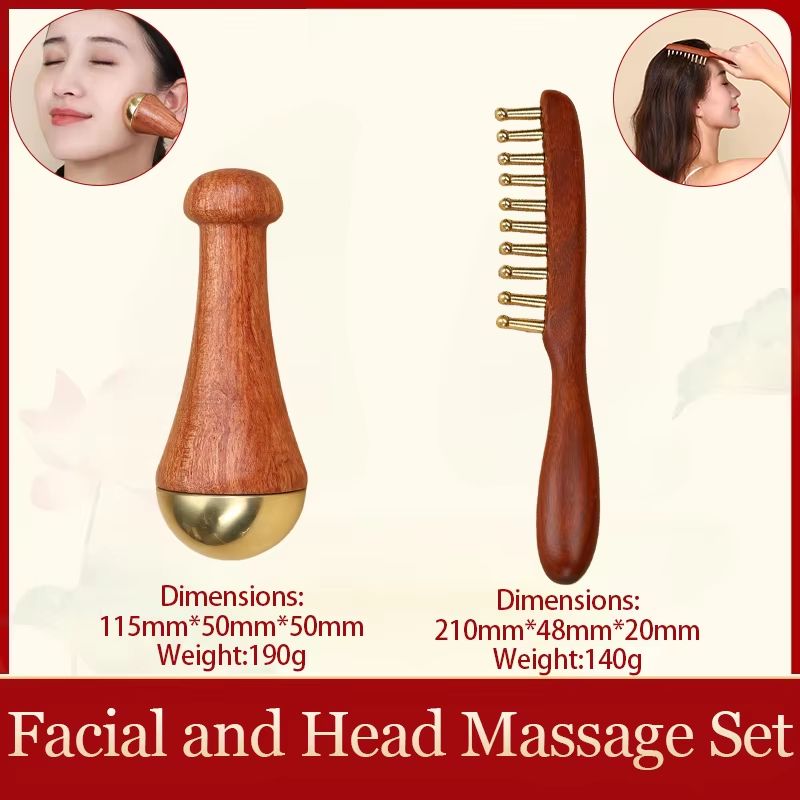 Guasha Facial Massager Tool  Kansa Wand For Natural Skin Rejuvenation  Relaxation 20