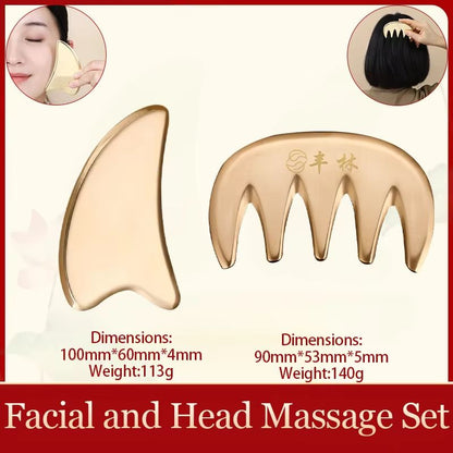 Guasha Facial Massager Tool  Kansa Wand For Natural Skin Rejuvenation  Relaxation 24