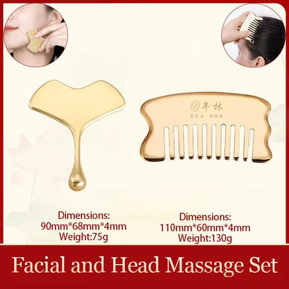 Guasha Facial Massager Tool  Kansa Wand For Natural Skin Rejuvenation  Relaxation 25