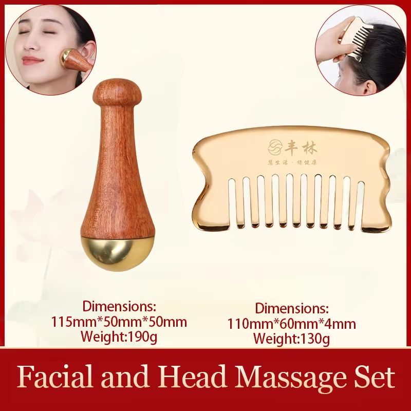 Guasha Facial Massager Tool  Kansa Wand For Natural Skin Rejuvenation  Relaxation 26
