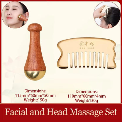 Guasha Facial Massager Tool  Kansa Wand For Natural Skin Rejuvenation  Relaxation 26