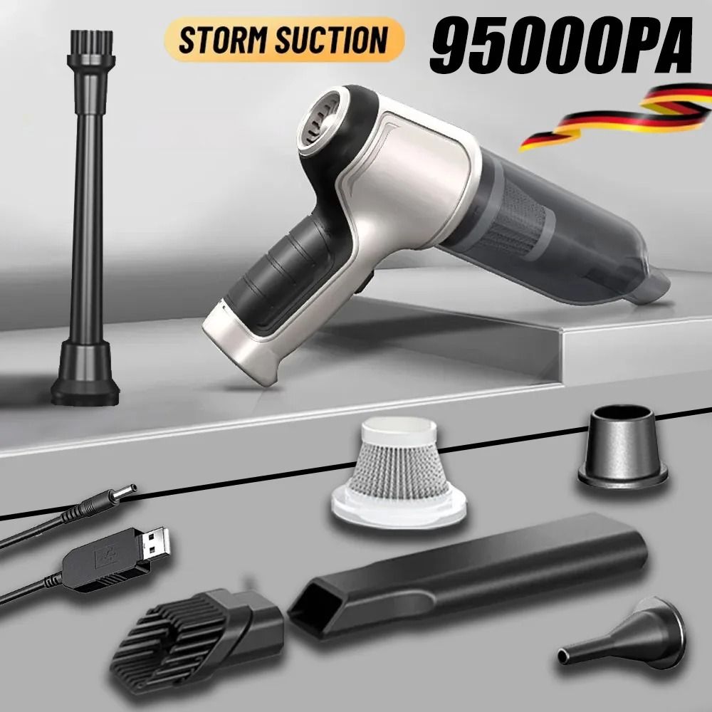 Wireless Car Vacuum Cleaner with Strong Suction Handheld Wet and Dry Dual Use
