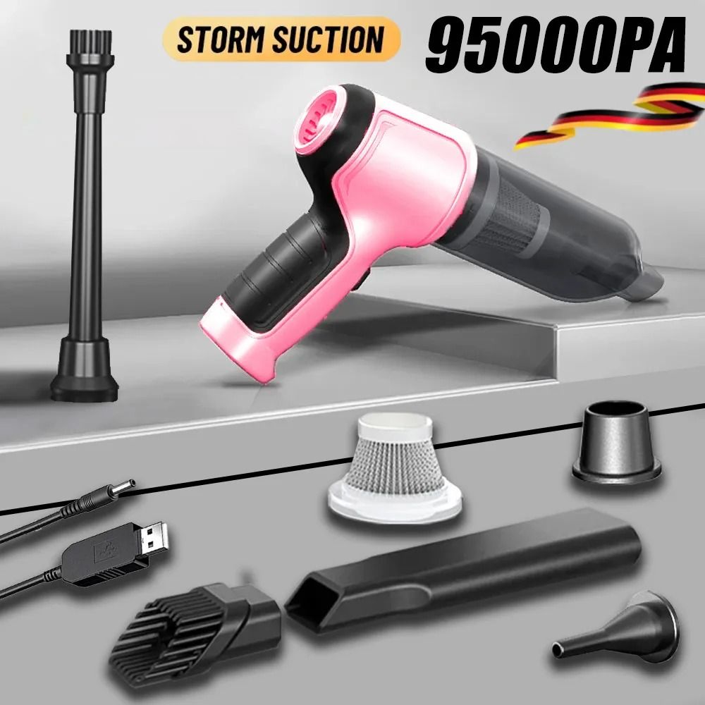 Wireless Car Vacuum Cleaner With Strong Suction Handheld Wet And Dry Dual Use 2