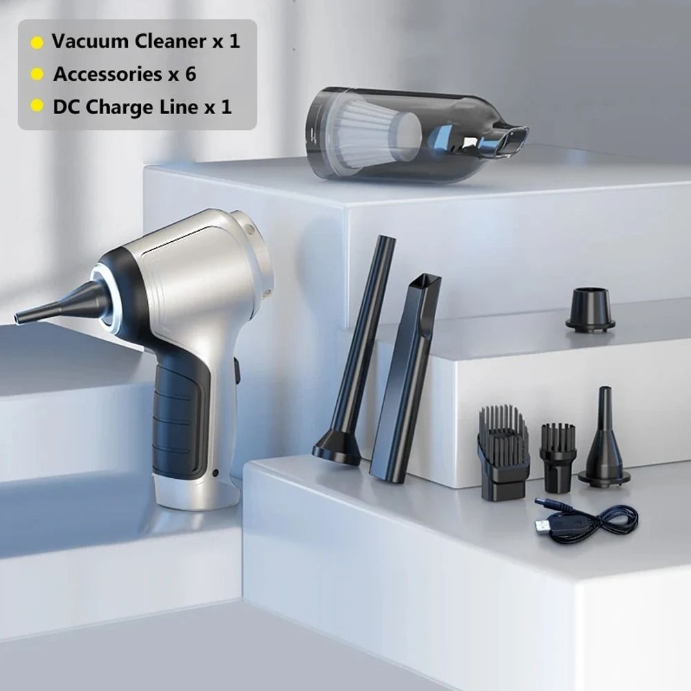 Wireless Car Vacuum Cleaner With Strong Suction Handheld Wet And Dry Dual Use 8