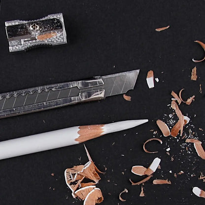 Professional White Charcoal Pencils For Sketch Highlight White Drawing Pencils For Shading Blending 3
