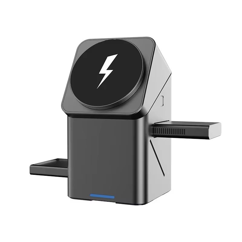 3-in-1 Magnetic Wireless Charger – Automatic Touch Multi-Function Charging Station for iPhone 16/15/14/13 Pro Max, Apple