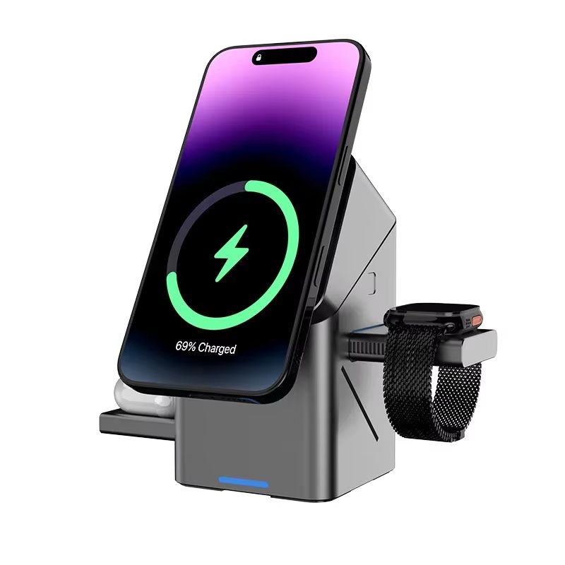 3in1 Magnetic Wireless Charger  Automatic Touch MultiFunction Charging Station For IPhone 16151413  2