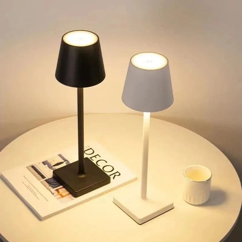 LED Rechargeable Desk Lamp Wireless Touch Control Waterproof Table Light