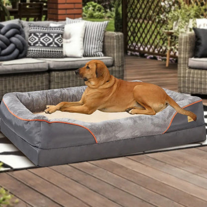 Orthopedic Dog Bed With Bolster Support And Removable Washable Cover 1