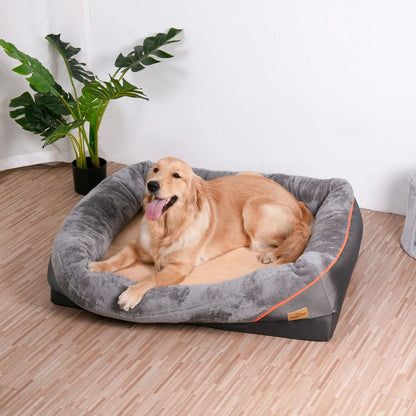 Orthopedic Dog Bed With Bolster Support And Removable Washable Cover 2