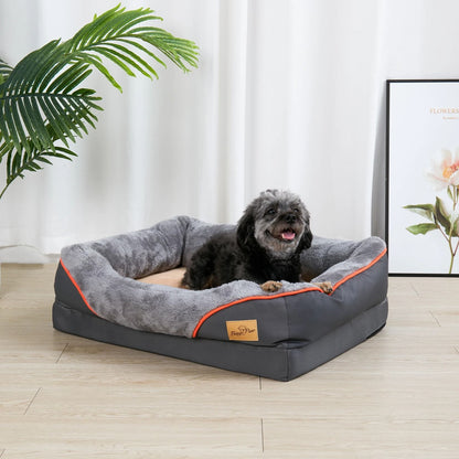 Orthopedic Dog Bed With Bolster Support And Removable Washable Cover 3