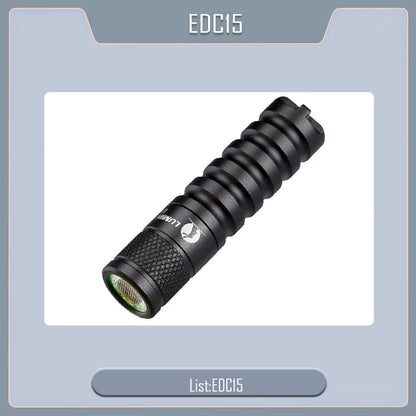 EDC15 Portable LED Flashlight  760 Lumen Keychain Torch With IP68 Waterproof Rating AA14500 Battery 6
