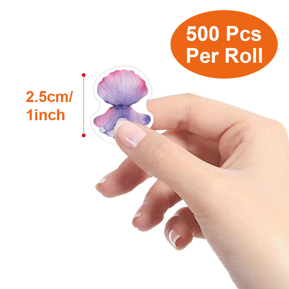 100-500pcs Cartoon Marine Animal Stickers for Kids, Dolphin Teacher Reward, Encourage, Sealing Label Stationery Sticker