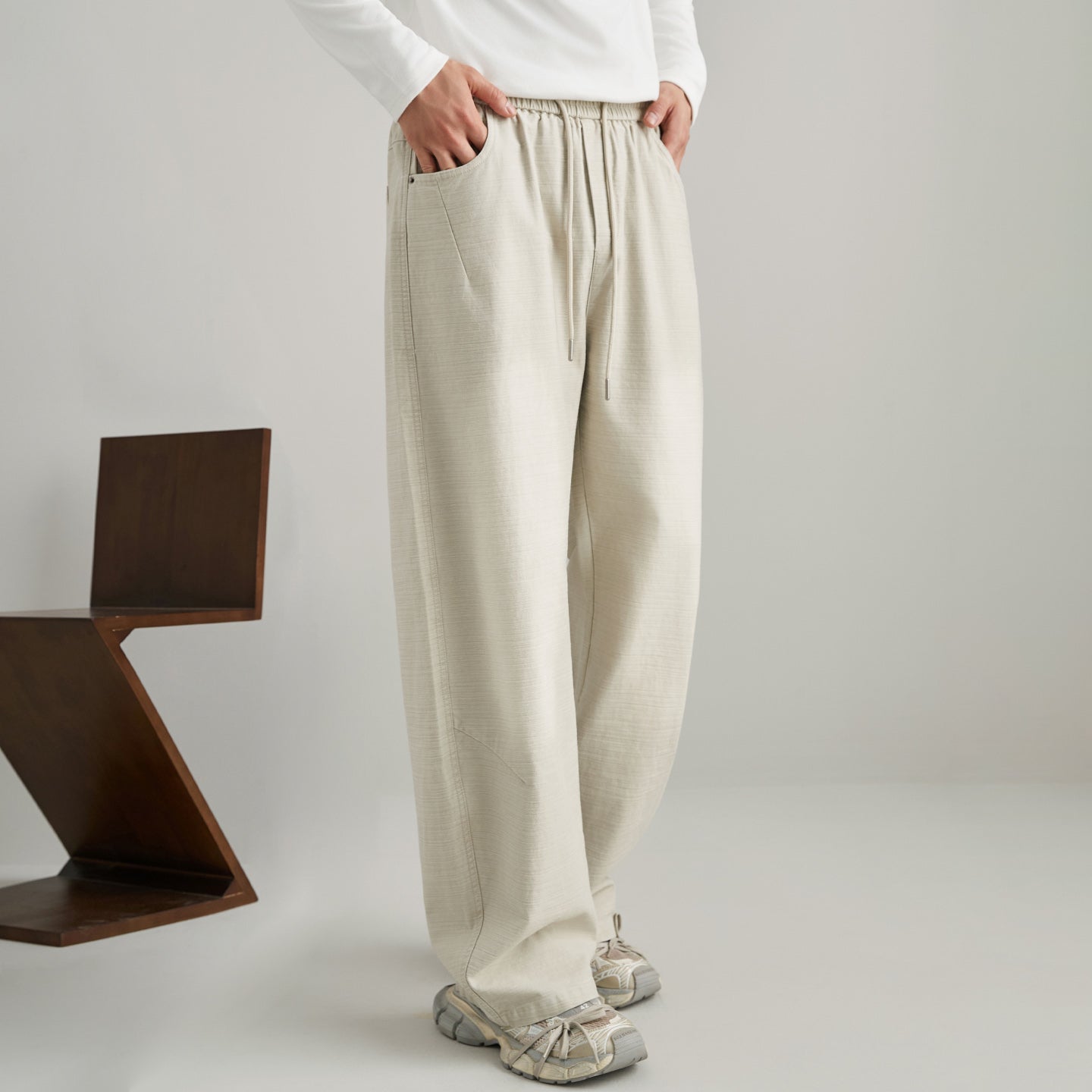 Men Streetwear Fashion Loose Casual Sport Pants, Vintage Washed Cotton Cargo Pant, Cityboy Trousers Joggers Sweatpants