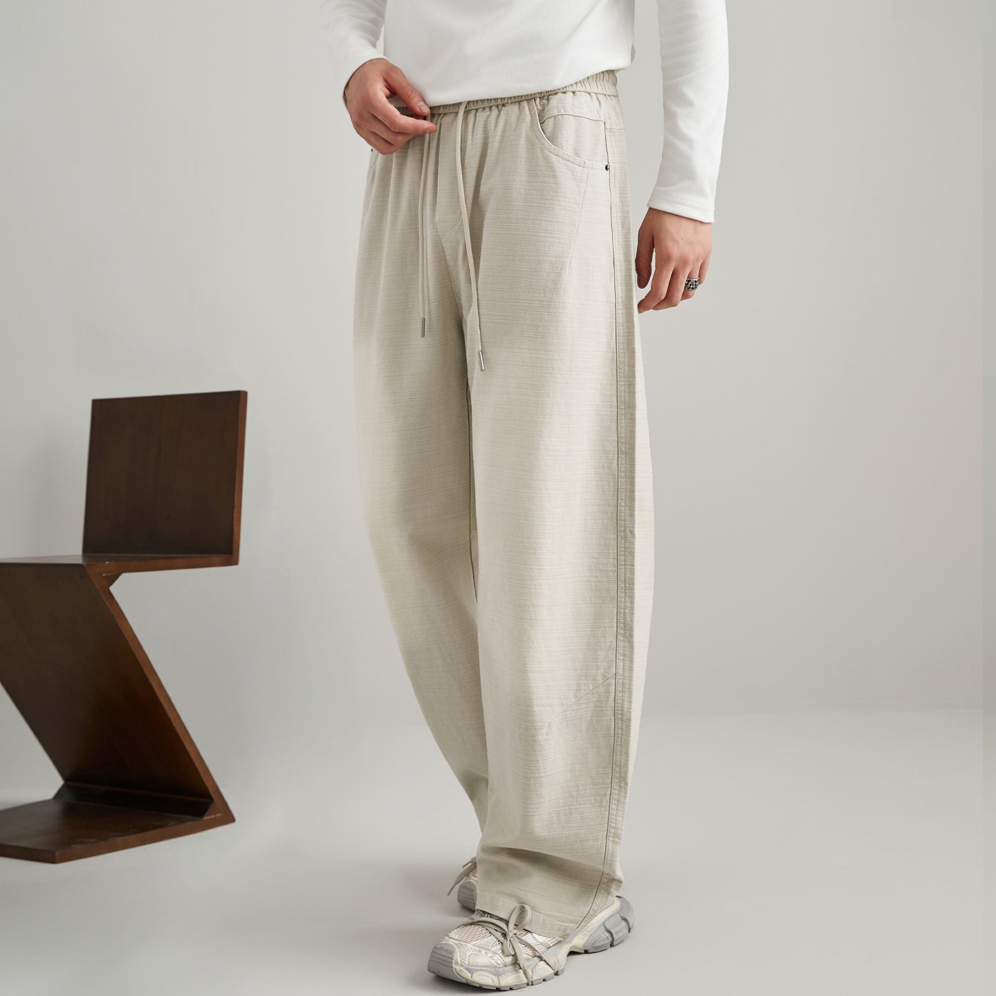 Men Streetwear Fashion Loose Casual Sport Pants, Vintage Washed Cotton Cargo Pant, Cityboy Trousers Joggers Sweatpants