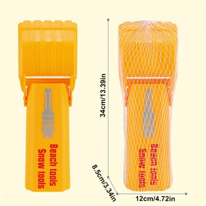 HeavyDuty Pro Sand  Snow Shovel For KidsAdults Vibrant Orange Beach Digging Tool And Plastic Snow T 2