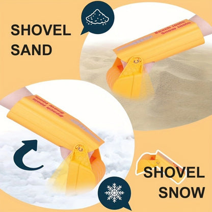 HeavyDuty Pro Sand  Snow Shovel For KidsAdults Vibrant Orange Beach Digging Tool And Plastic Snow T 4