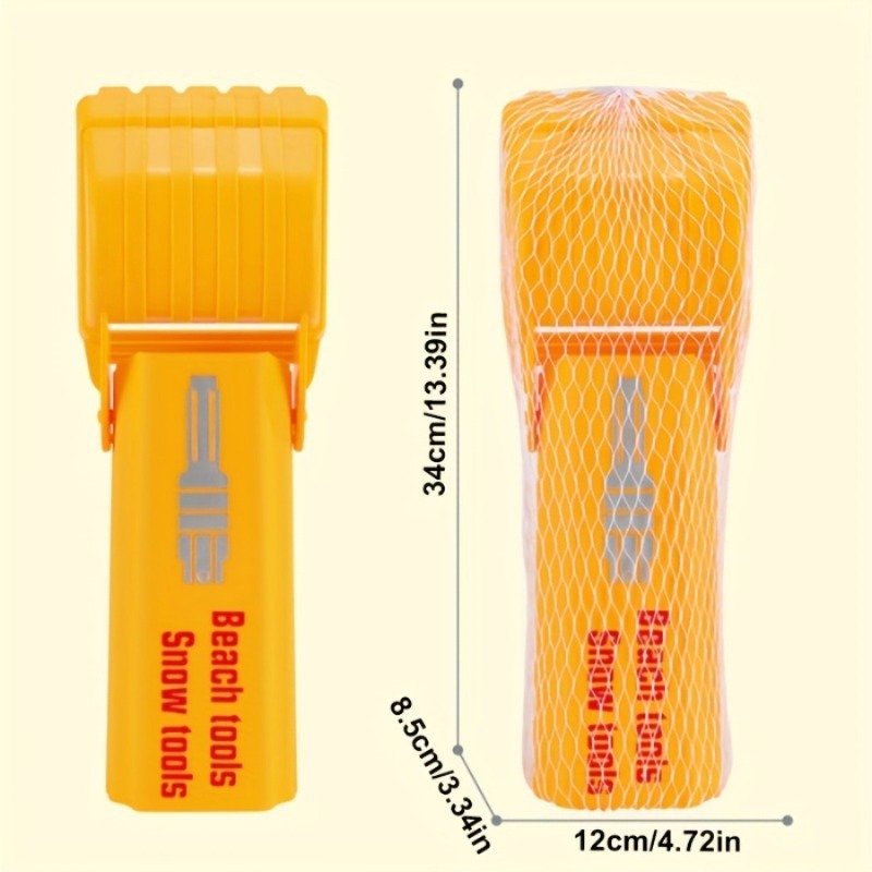 HeavyDuty Pro Sand  Snow Shovel For KidsAdults Vibrant Orange Beach Digging Tool And Plastic Snow T 5