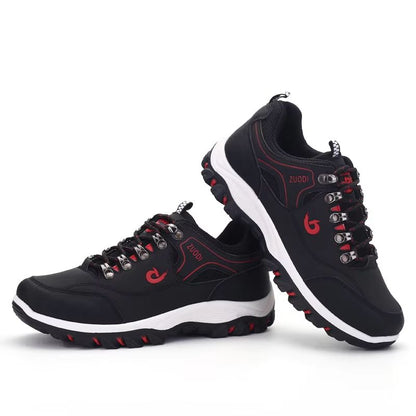 Mens Leather Casual Sneakers  Lightweight Walking Shoes For Spring Autumn  Winter 4