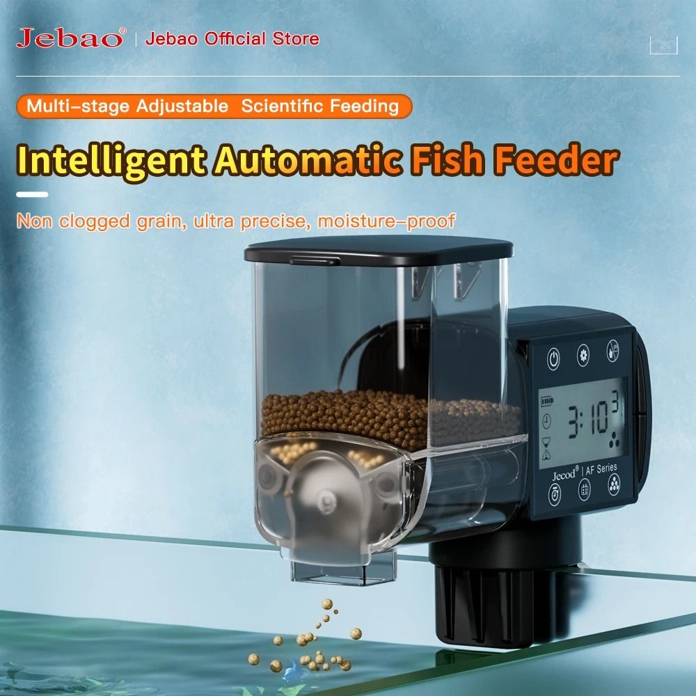 Automatic Aquarium Fish Feeder with Timer and Wireless Remote Control