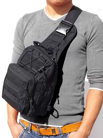Tactical Sling Backpack Crossbody Chest Bag for Hiking and Outdoor Use